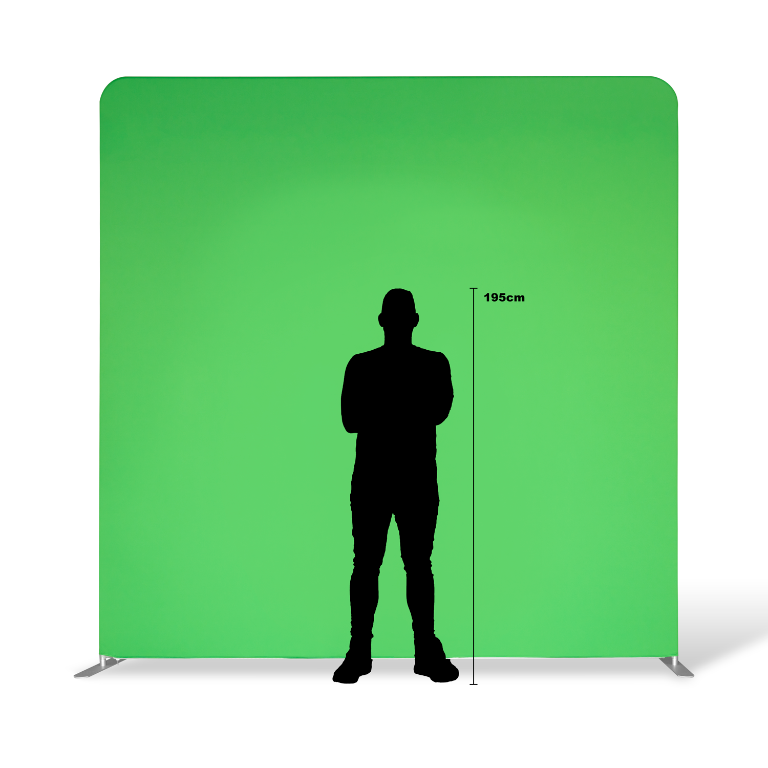 Fundal Chroma Key, Green Screen, 3x3m verde